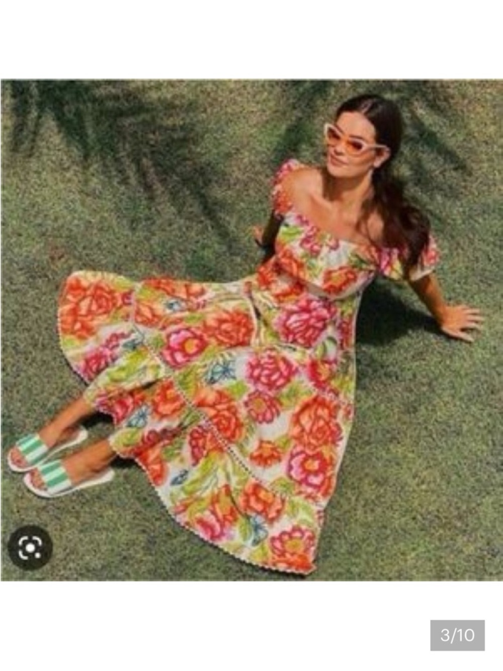 Farm Rio Tiered Maxi Dress medium - Picture 3 of 11